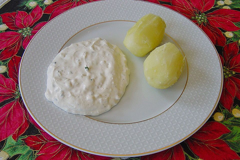 Pellkartoffeln mit Quark