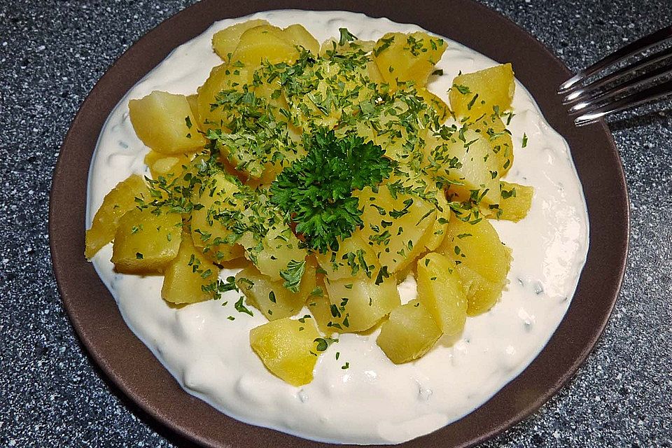 Pellkartoffeln mit Quark