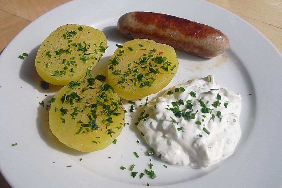 Pellkartoffeln mit Quark