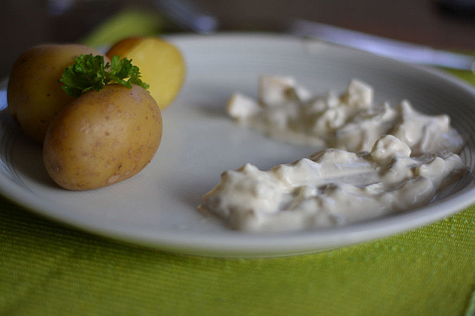 Pellkartoffeln mit Quark