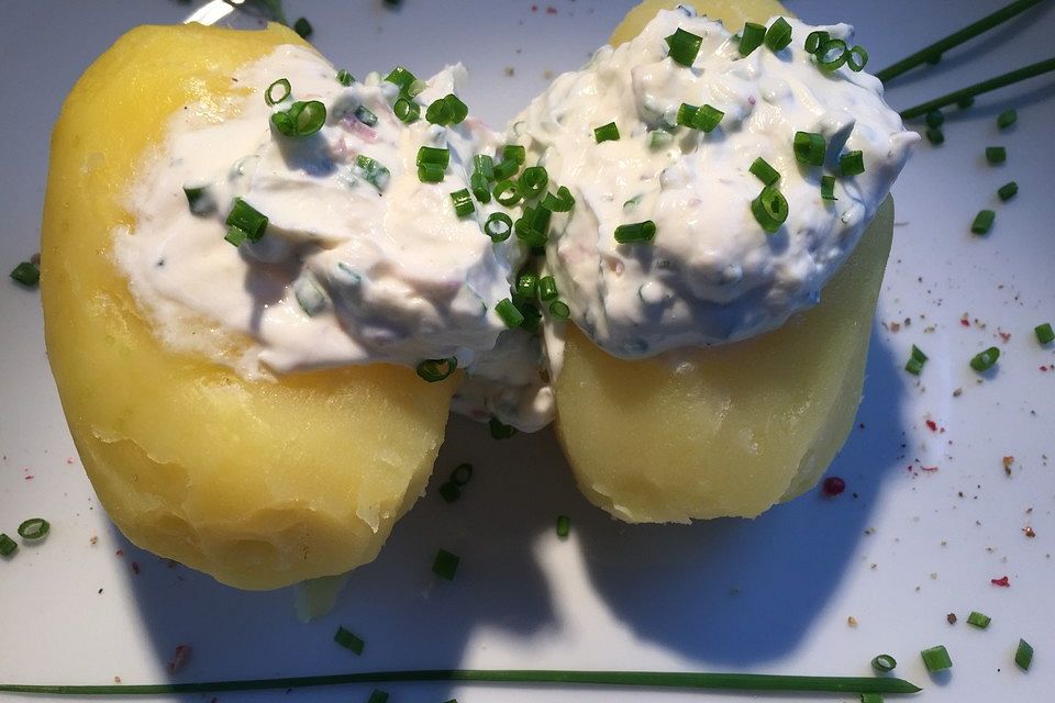 Pellkartoffeln mit Quark