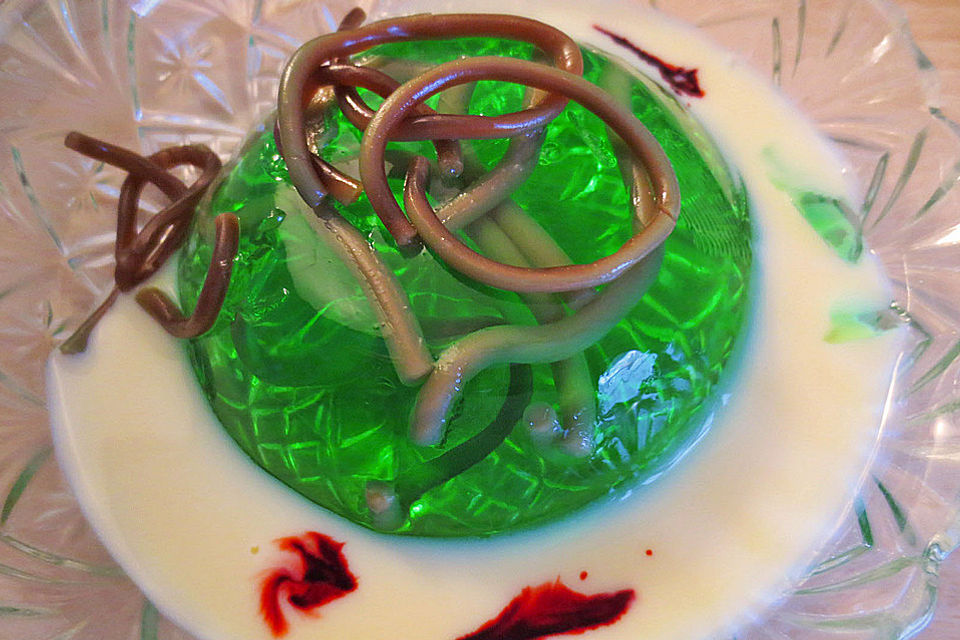 Wackelpudding mit Spinnen