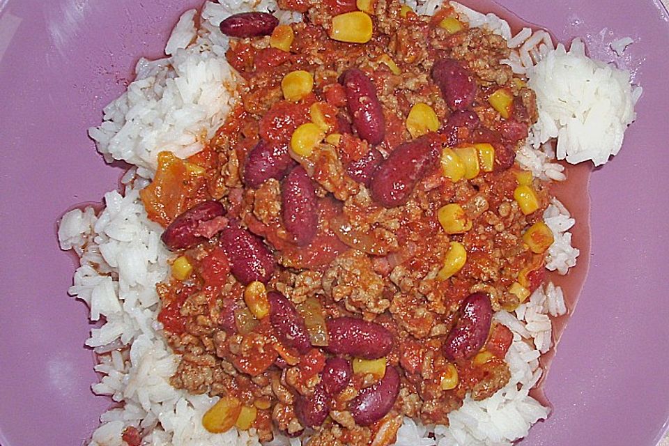 Buntes Chili con carne