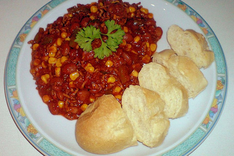 Buntes Chili con carne