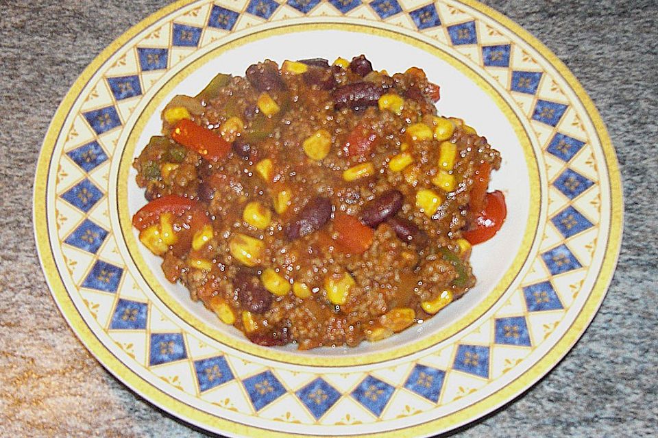 Buntes Chili con carne