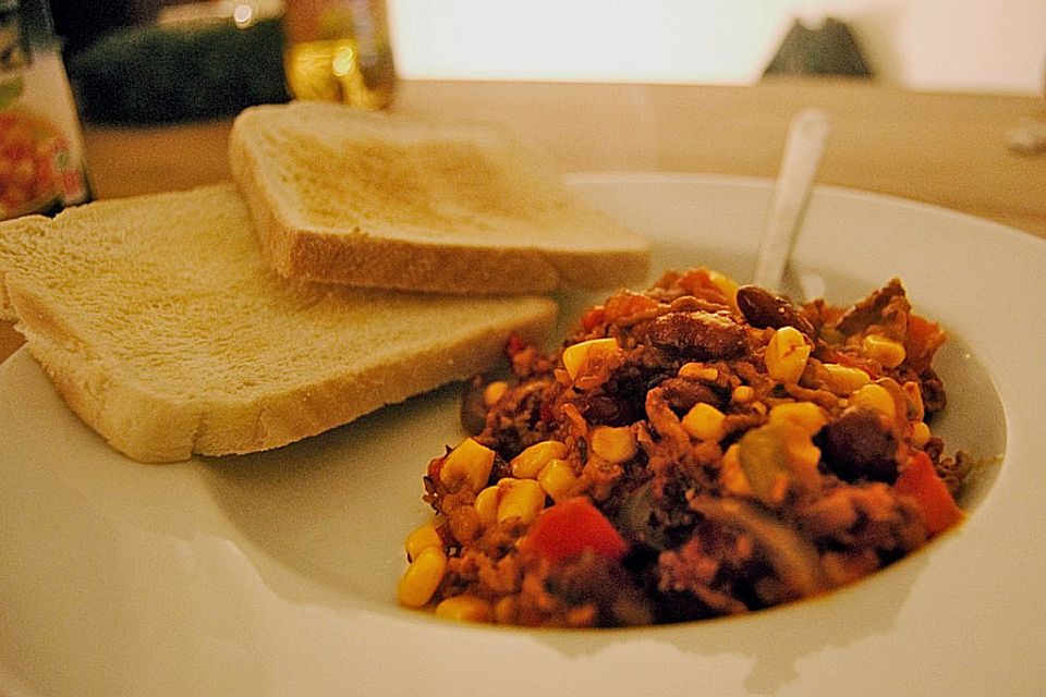 Buntes Chili con carne