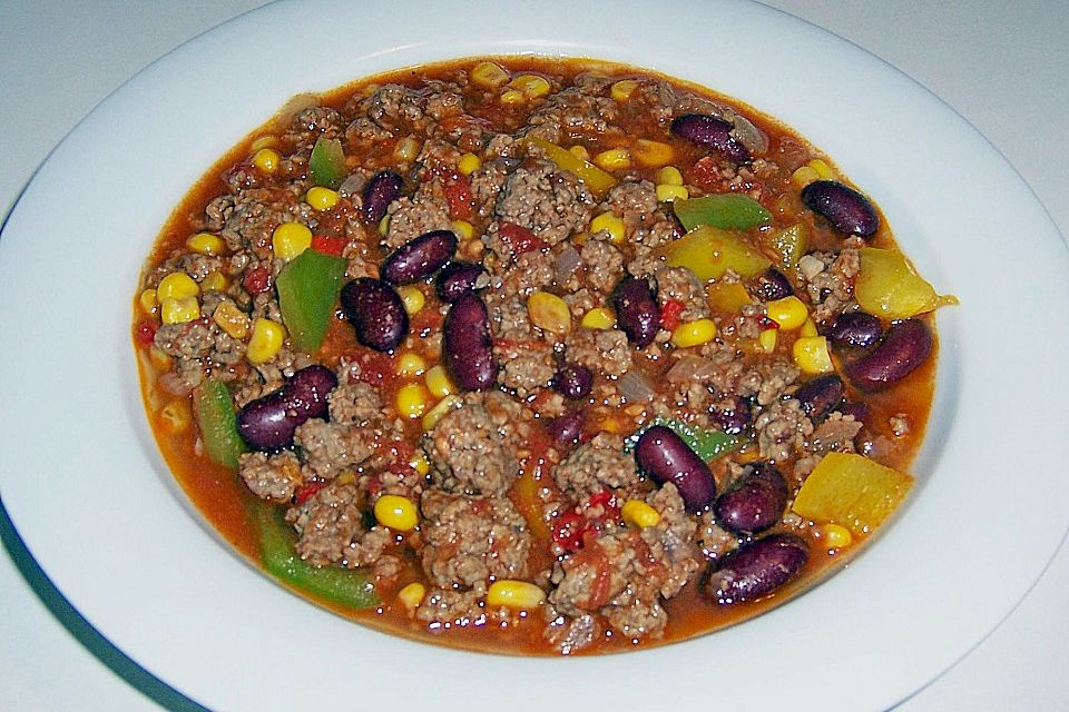 Buntes Chili con carne