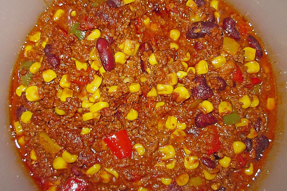 Buntes Chili con carne