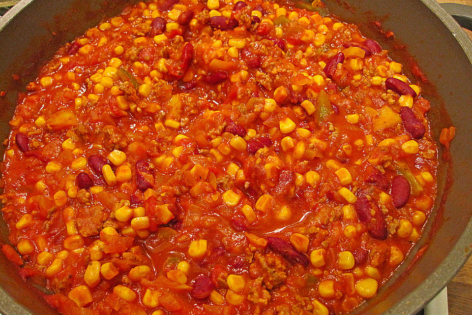 Buntes Chili con carne