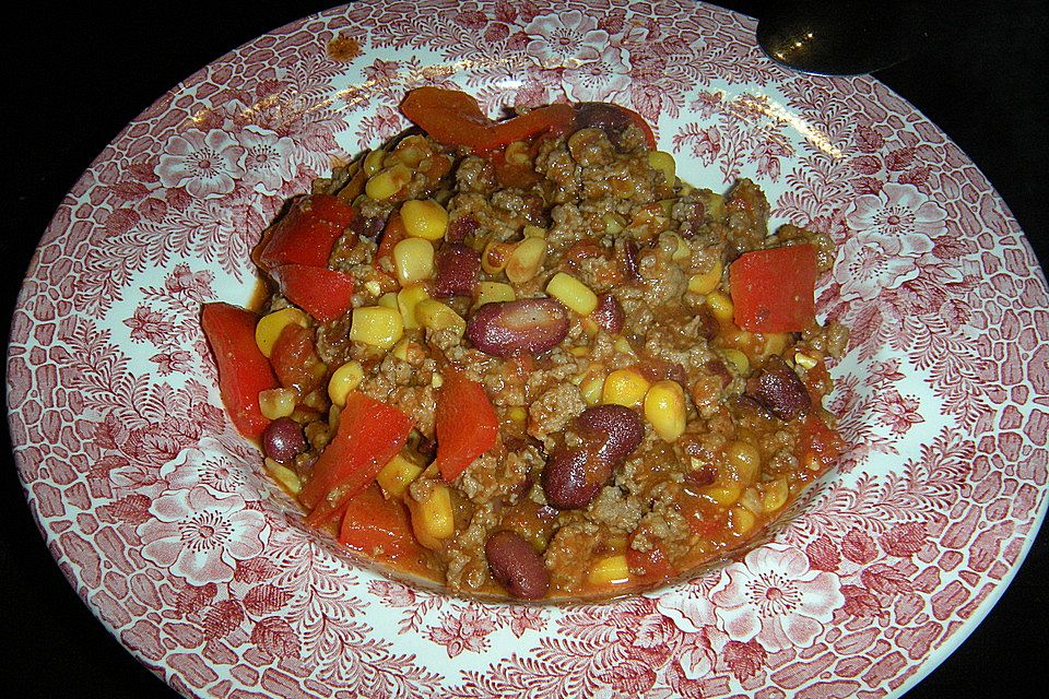 Buntes Chili con carne