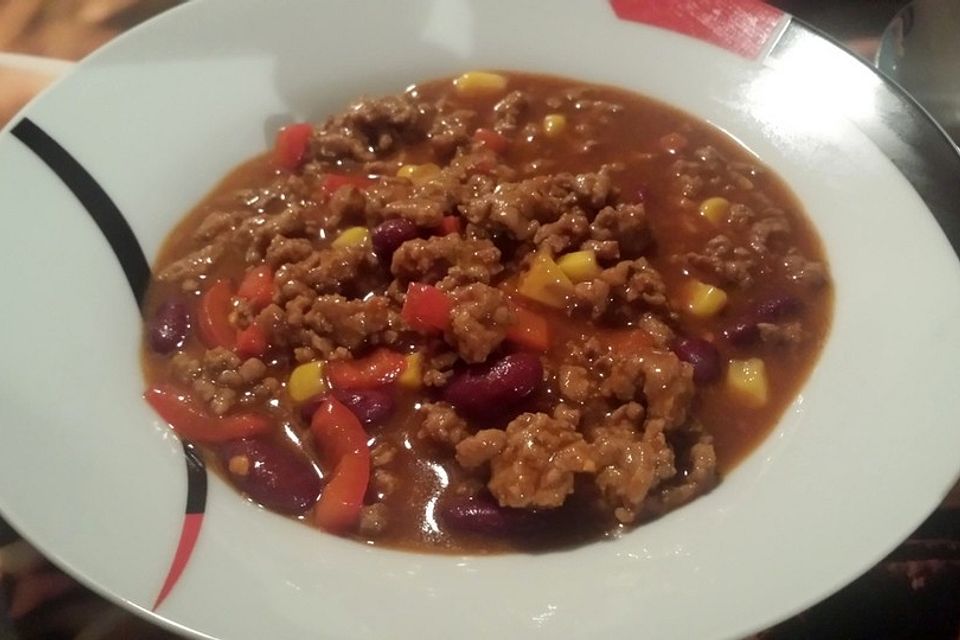 Buntes Chili con carne