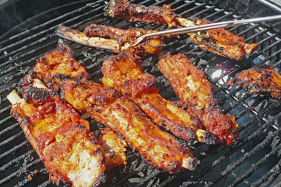 Spareribs mit Barbecue - Glasur