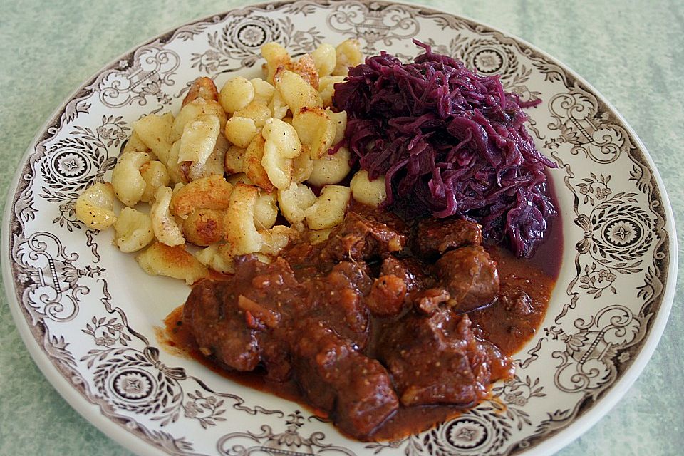 Feuriges Rindsragout mit Ingwer