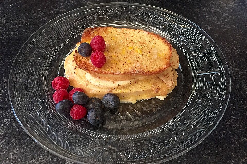 Scheiterhaufen mit Vanillepuddingguss