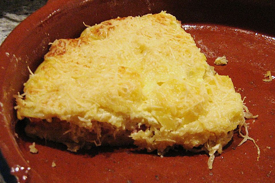 Kartoffel - Quiche mit Sauerkraut