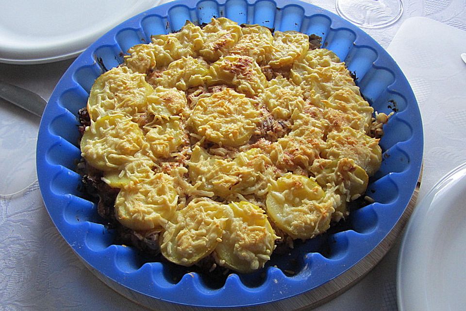 Kartoffel - Quiche mit Sauerkraut