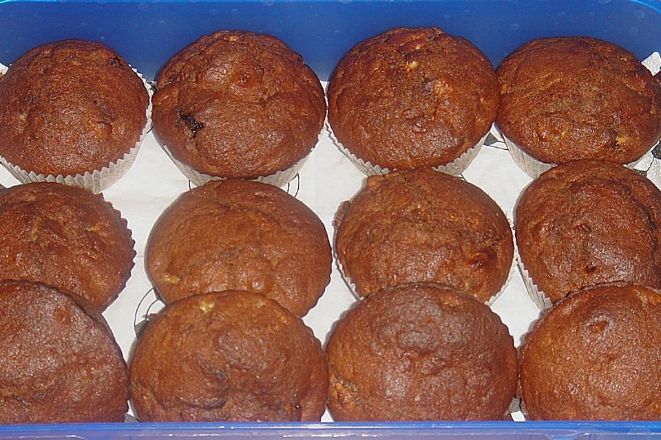 Schoko - Banane - Muffins