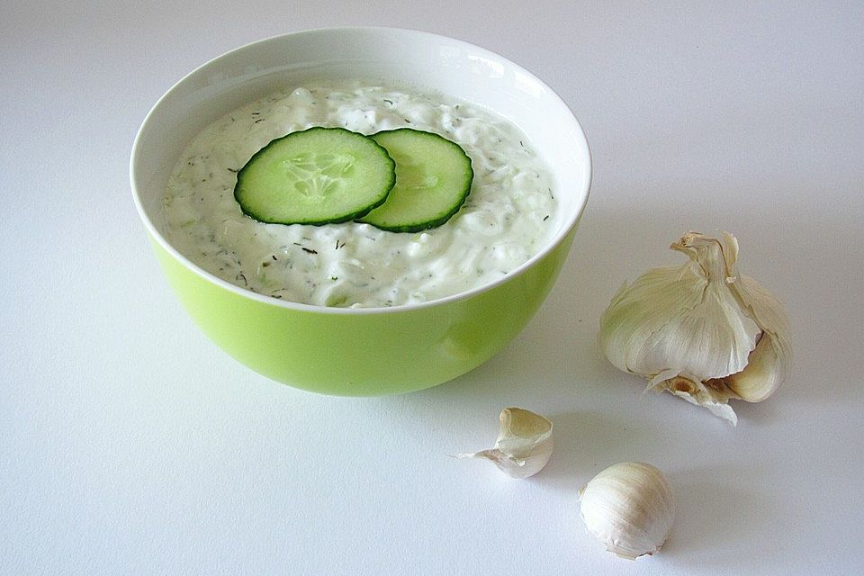 Tzatziki, fettarm