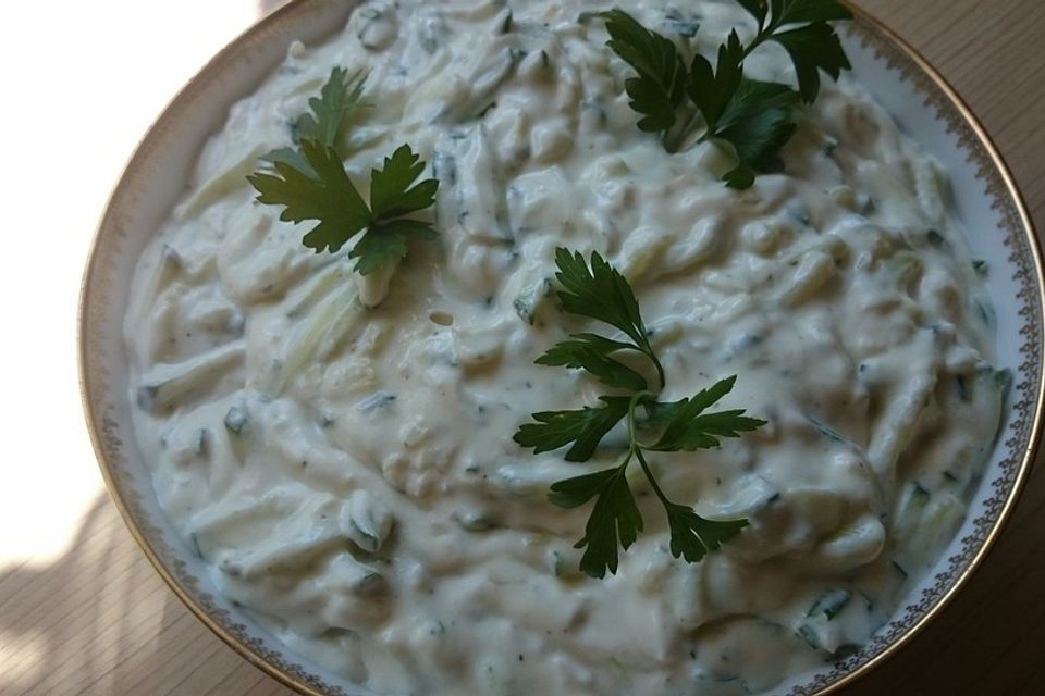 Tzatziki, fettarm