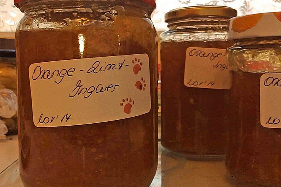 Orangen - Zimt - Ingwer - Marmelade