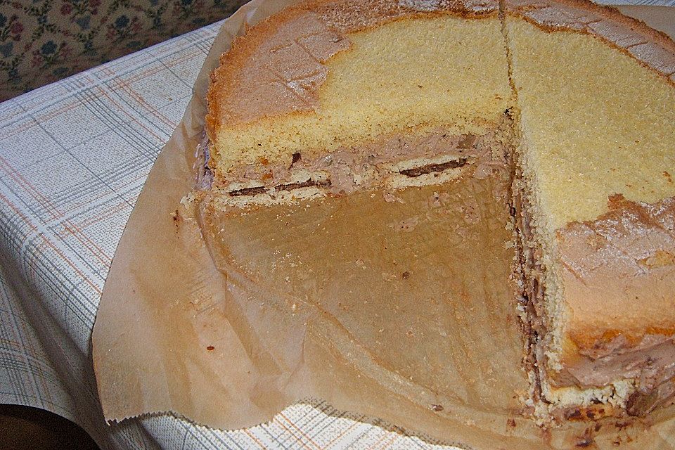 Prinzenrolle - Torte mit Kirschen