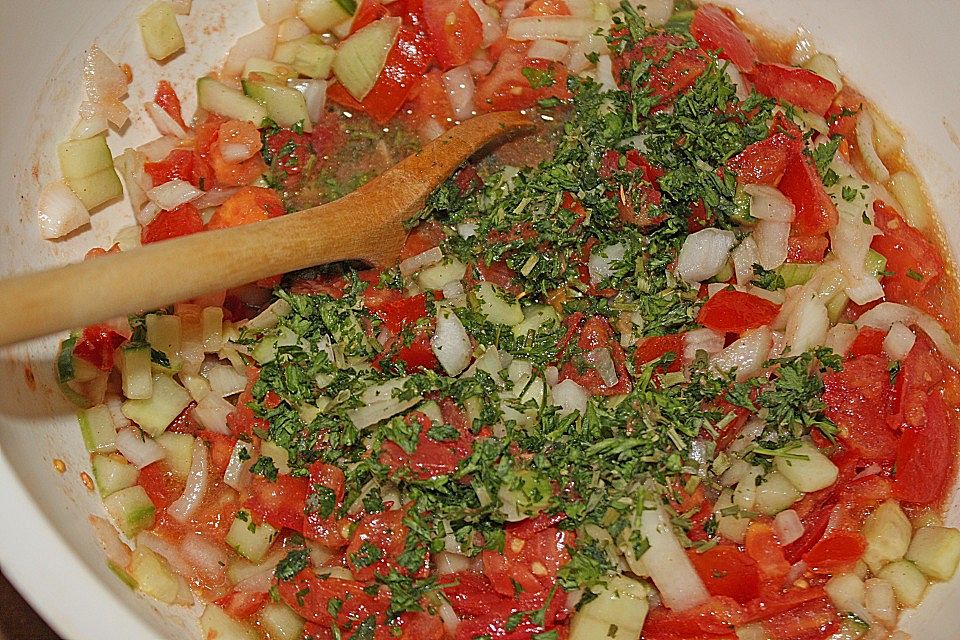 Gurken-Tomatensalat