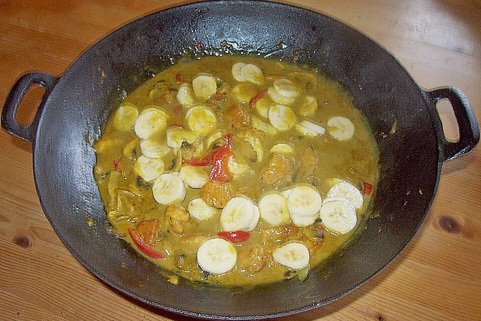 Sandras Putencurry mit Banane