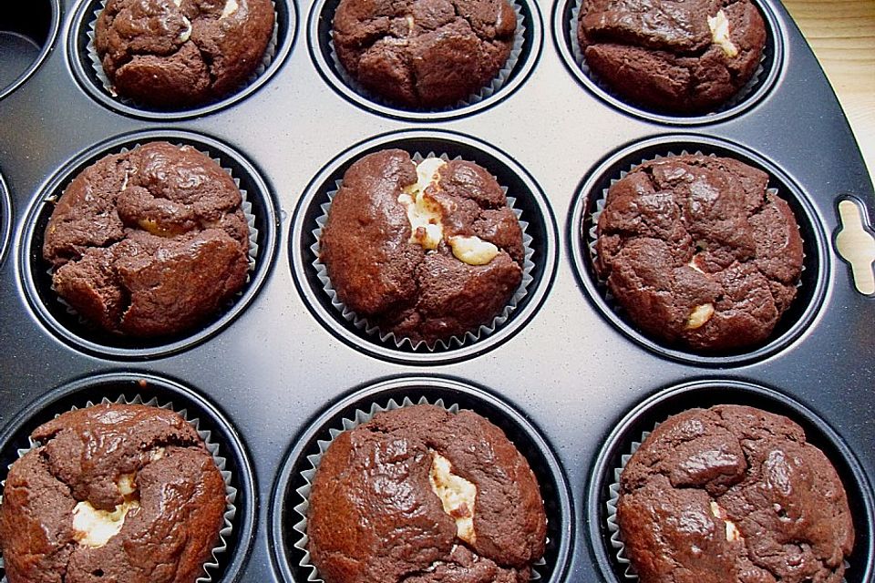 Schokoladen - Käsekuchen - Muffins