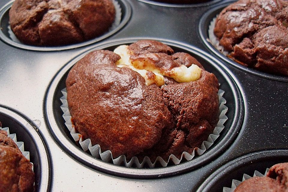 Schokoladen - Käsekuchen - Muffins