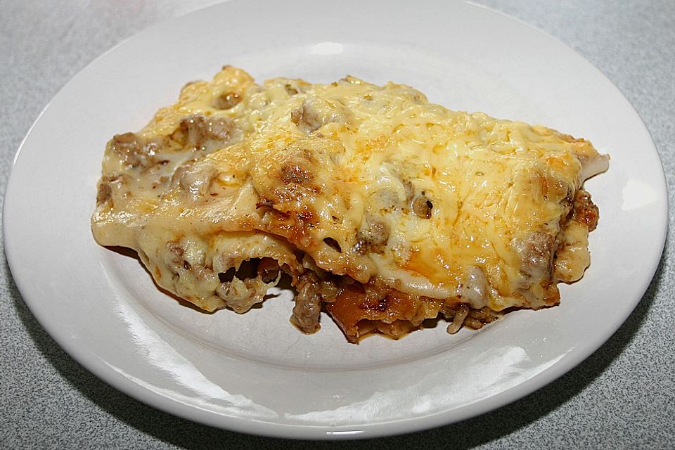 Hackfleisch - Käse - Lasagne