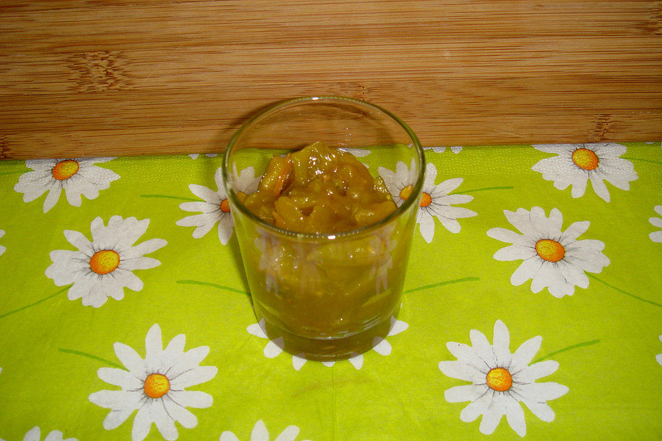 Chutney aus grünen Tomaten