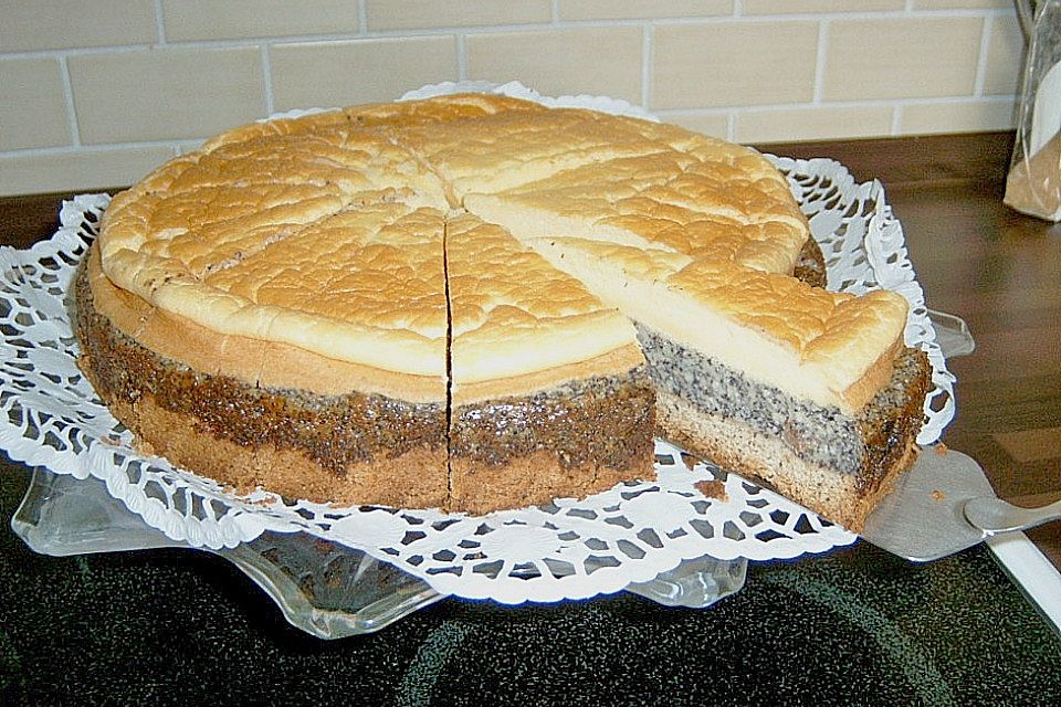 Mohnkuchen mit Schmand