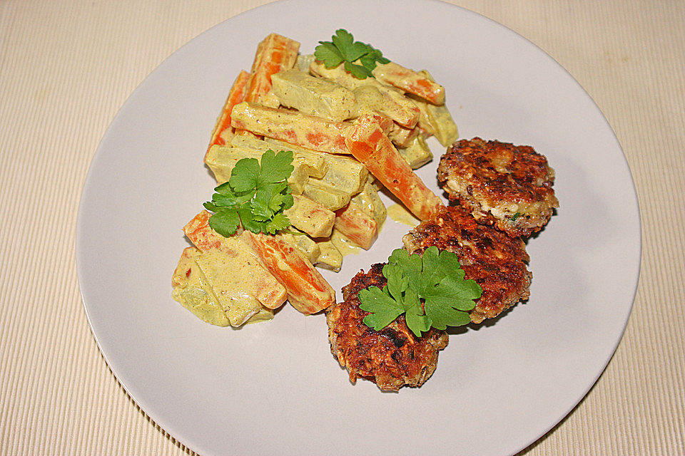 Kohlrabi & Möhren in Currycreme