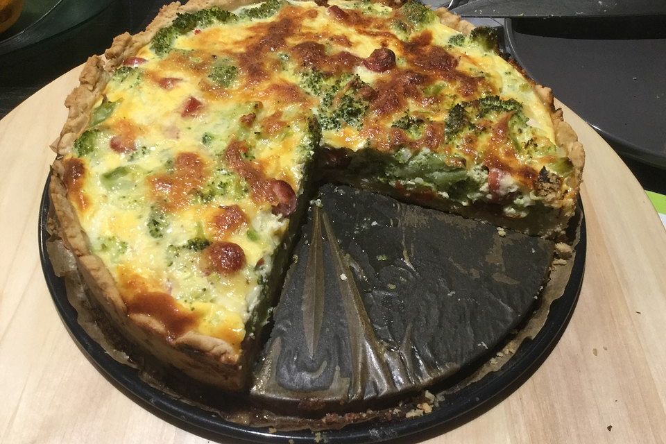 Brokkoli  - Schinken - Quiche