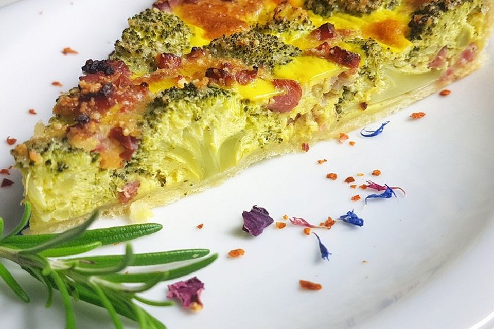 Brokkoli  - Schinken - Quiche