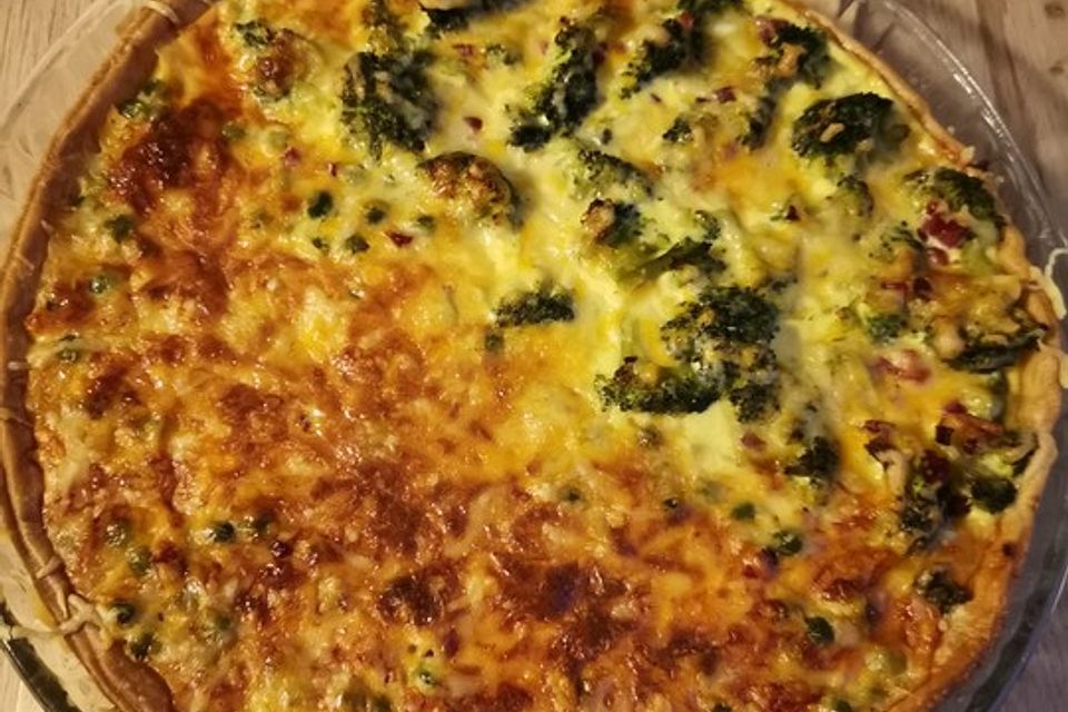 Brokkoli  - Schinken - Quiche