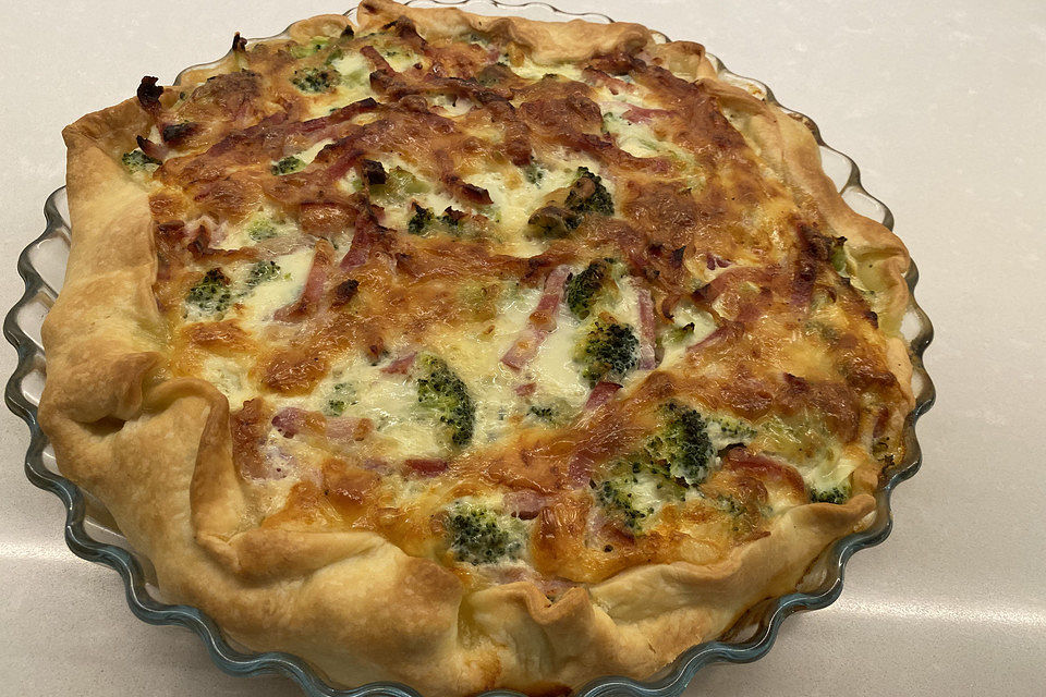 Brokkoli  - Schinken - Quiche