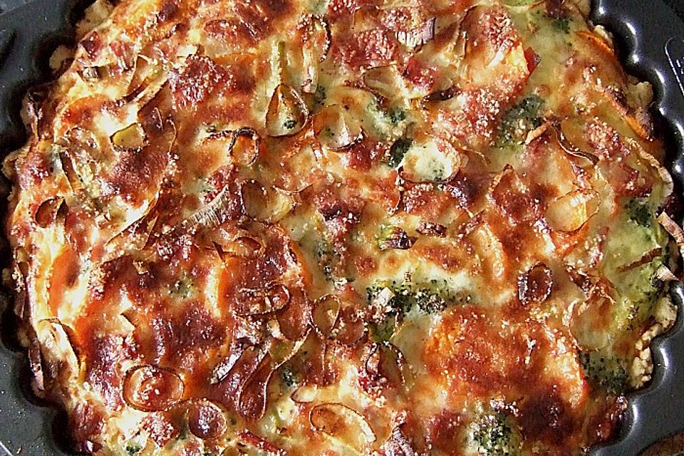 Brokkoli  - Schinken - Quiche