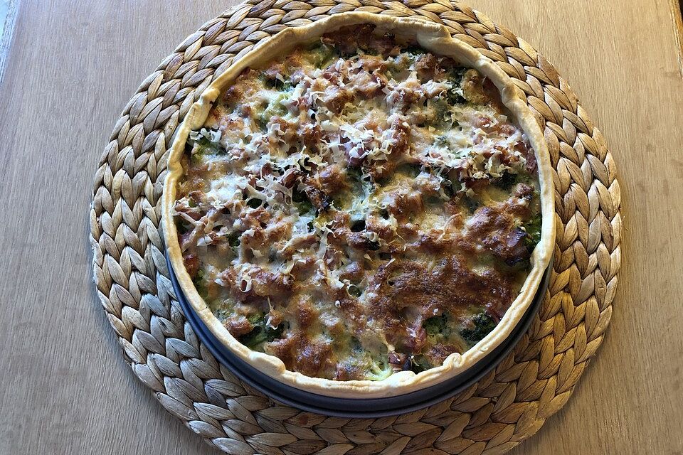 Brokkoli  - Schinken - Quiche