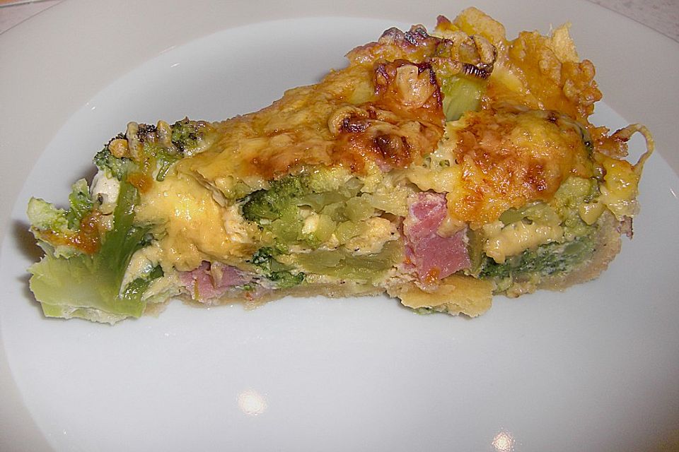 Brokkoli  - Schinken - Quiche