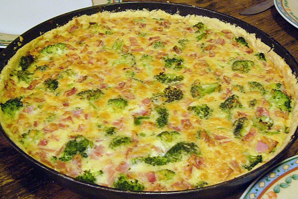 Brokkoli  - Schinken - Quiche