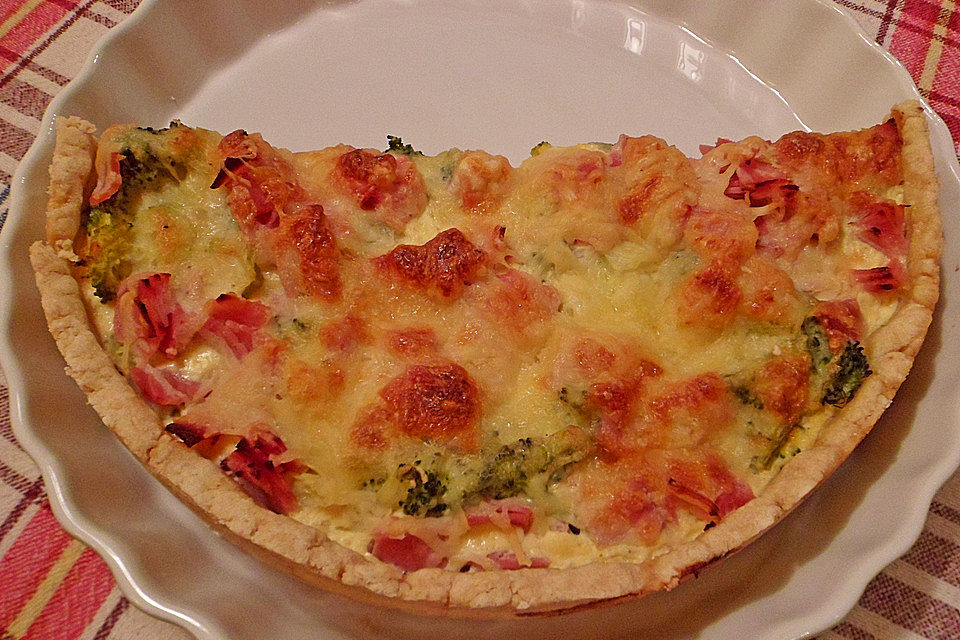 Brokkoli  - Schinken - Quiche