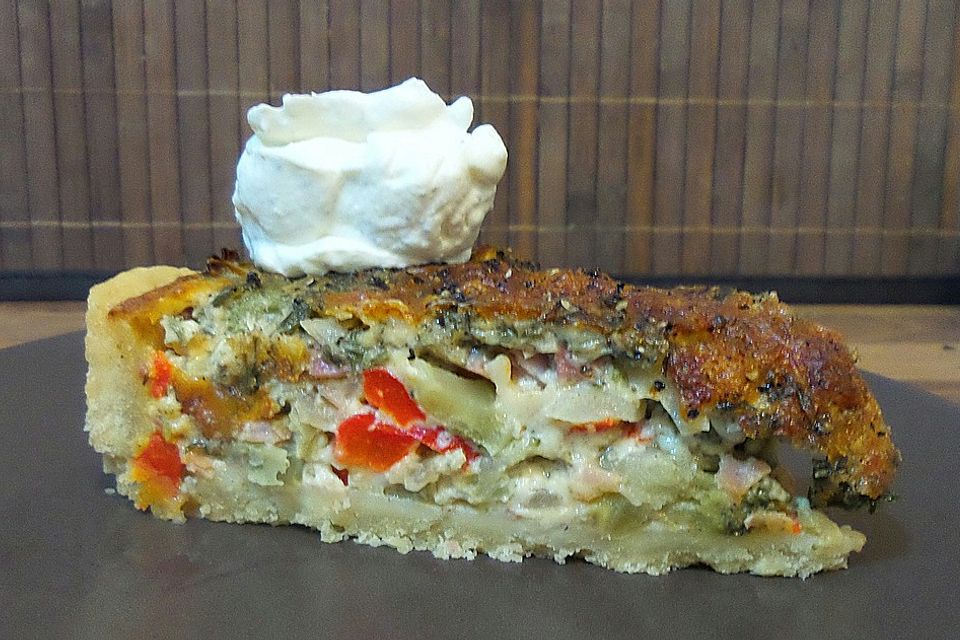 Brokkoli  - Schinken - Quiche