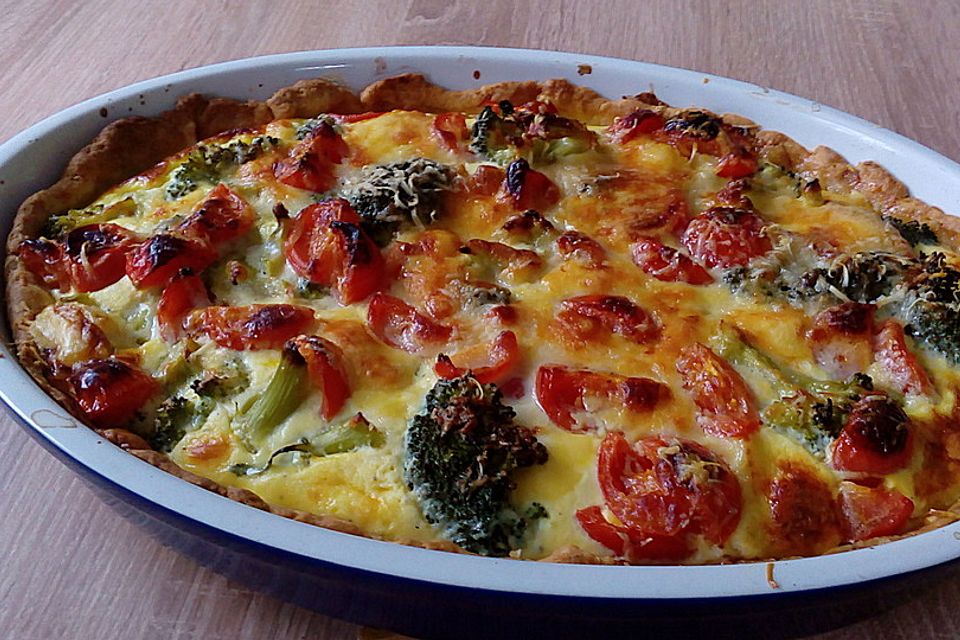 Brokkoli  - Schinken - Quiche