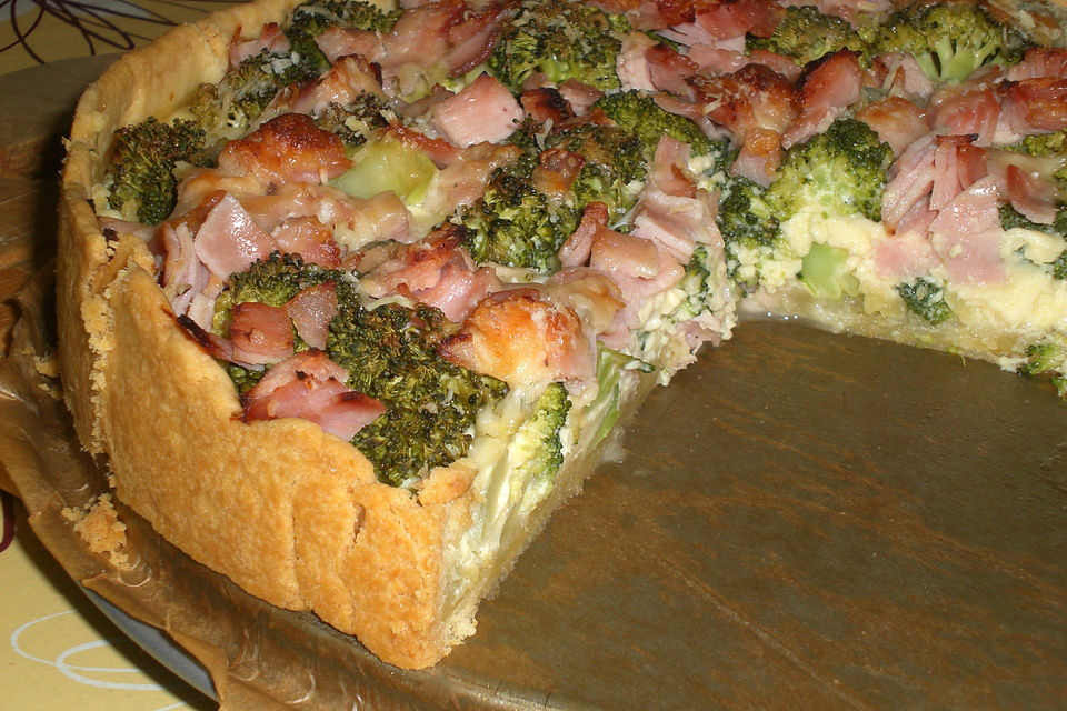 Brokkoli  - Schinken - Quiche