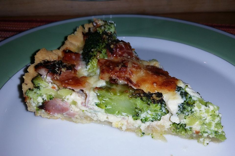 Brokkoli  - Schinken - Quiche