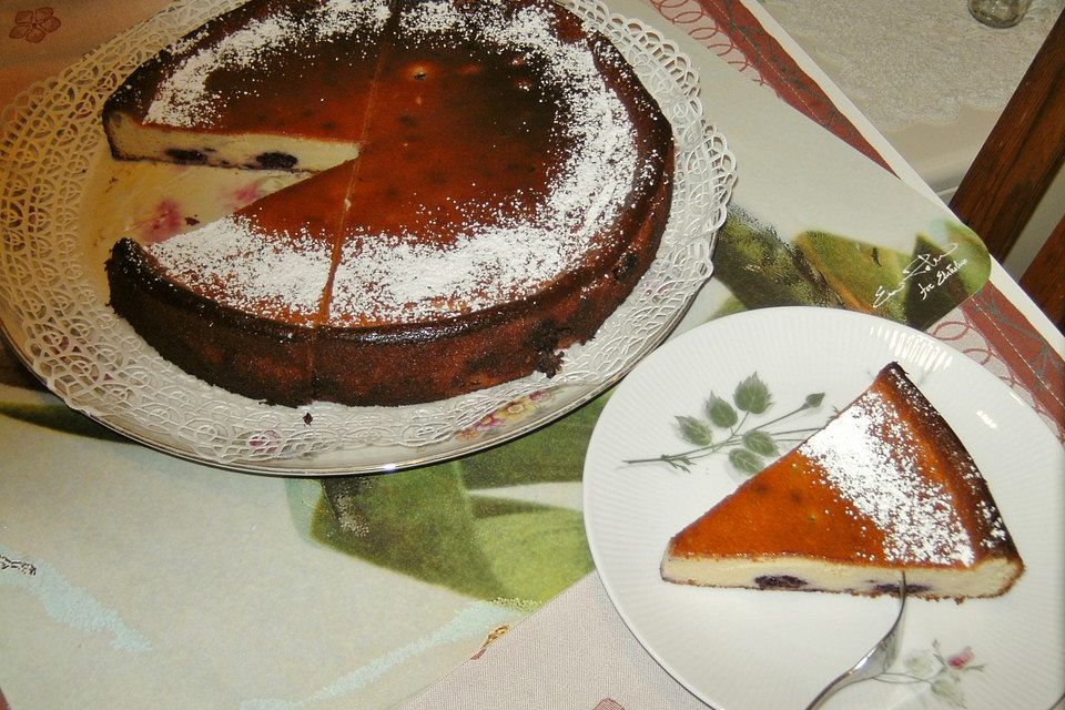 Käsekuchen mit Brombeeren