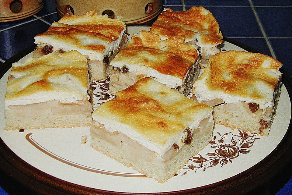 Apfelkuchen mit Rahmguss