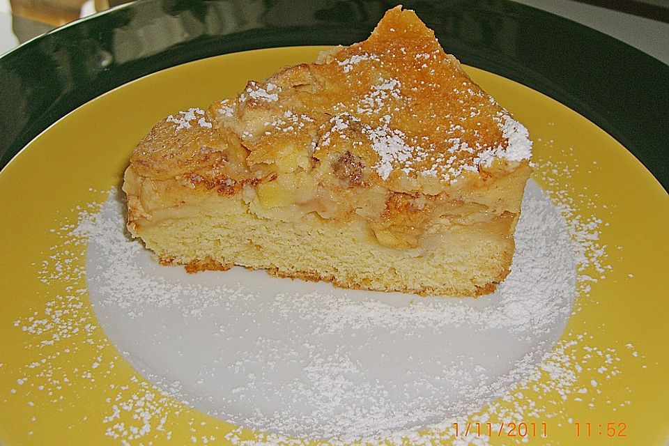 Apfelkuchen mit Rahmguss