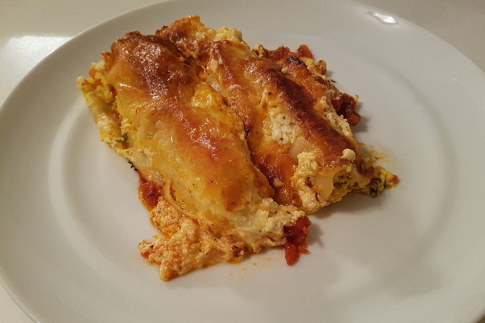 Kürbis-Ricotta-Cannelloni